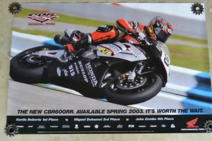 Cartel de cartel de tienda de carteles Honda CBR600RR equipo Honda en rojo anuncio 9050 Z4 - Imagen 1 de 8