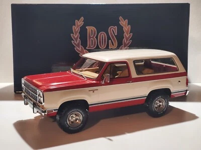 BOS Models 1979 Dodge Ramcharger 1:18 Scale Resin Car 4X4 Truck LE 1000 Red 233 - Image 1 of 4