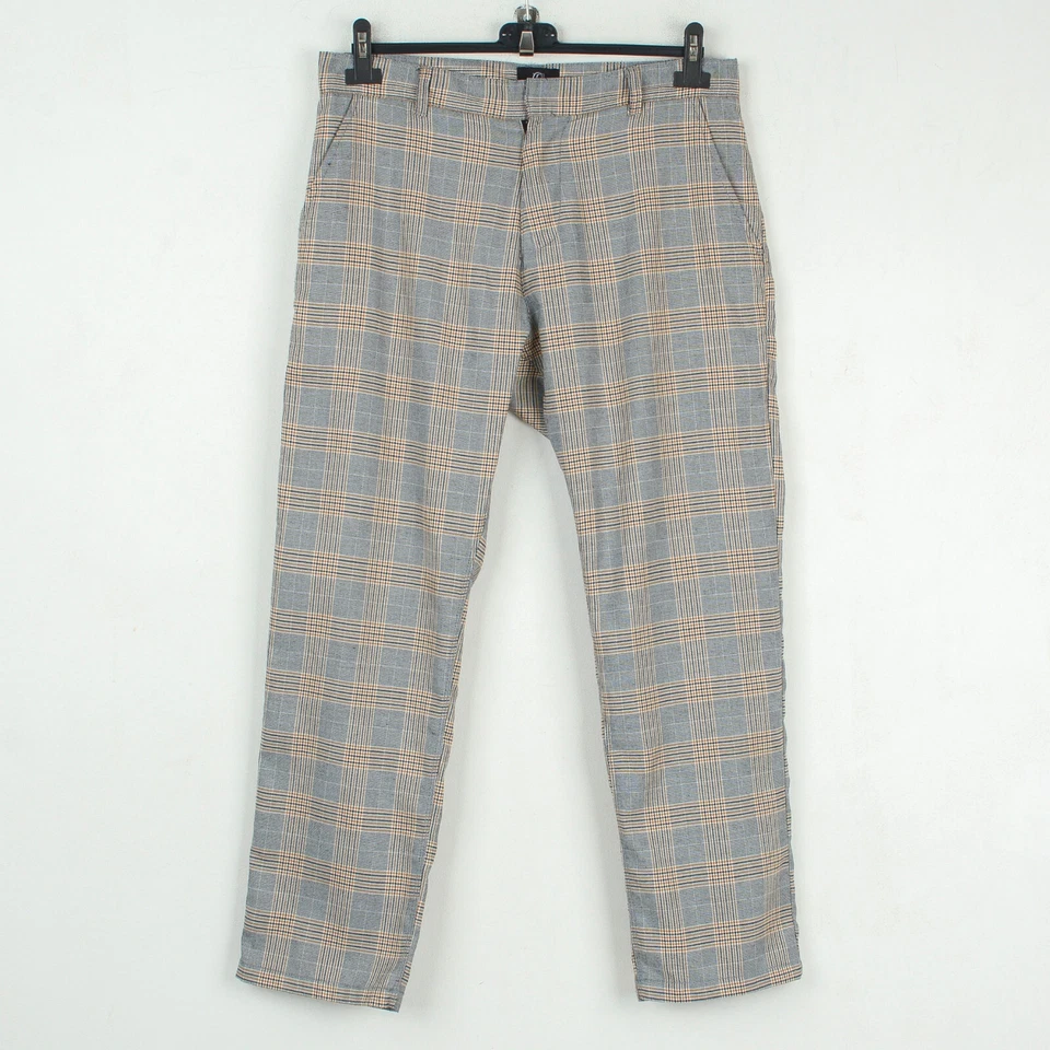 Quiksilver Pantalones Chinos Slim Para Hombre Grises A Cuadros Tartán W32 - Imagen 1 de 4