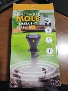 Solar Powered IP65 Mole Repellent Ultrasonic Mole Repellent 4 pack - Picture 1 of 4