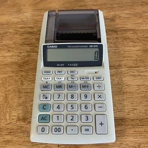 Casio HR-8TE Tax & Exchange Electronic Printing Calculator Tested Works! - Picture 1 of 3
