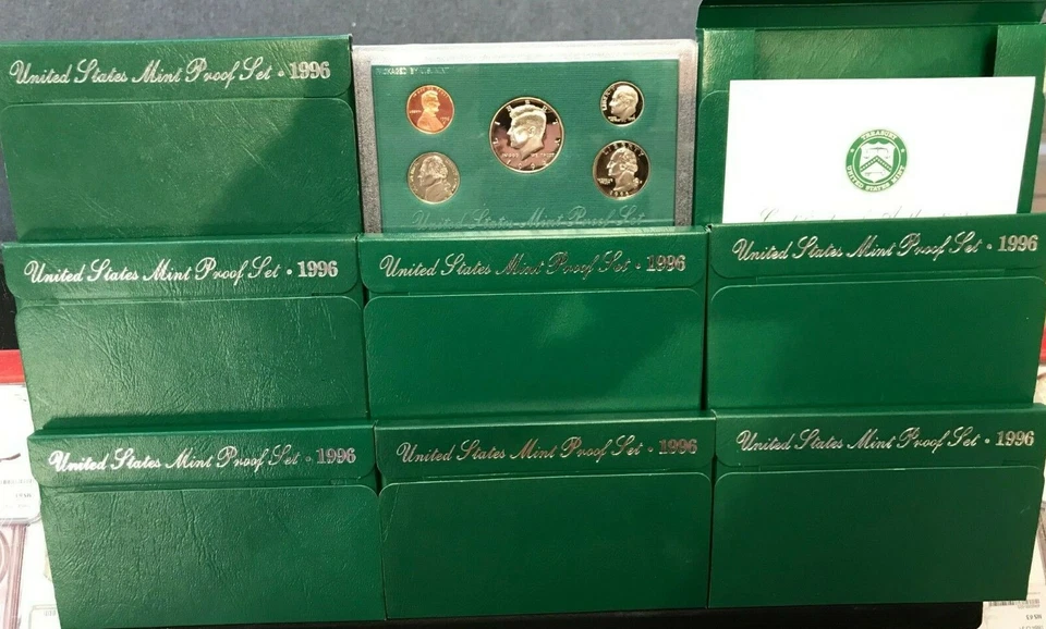 Lote de 8 juegos de 1996-Estados Unidos Juegos de prueba ORIGINAL Foto 1 de 1