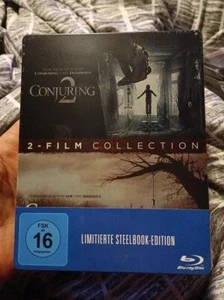 THE CONJURING 1 & 2 DOUBLE FEATURE Blu-Ray Steelbook Region Free Rare OOP New  - Picture 1 of 2
