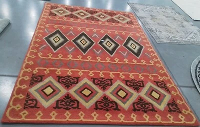 RED / MULTI 6' X 9' Back Stain Rug, Reduced Price 1172760781 HG404A-6 - Image 1 of 4