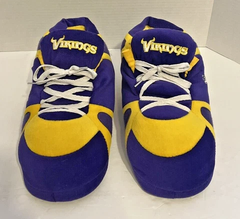 Minnesota Vikings Slippers NFL Big Puffy &Comfy Forever Collectibles Cover