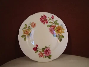 Vintage Hammersley Bone China England Morgan's Rose Rosen Salat Dessert Teller - Bild 1 von 9