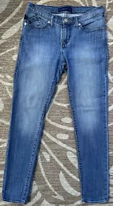 Rock & Republic Berlin Denim Jeans Women's Size 6 Skinny Medium Wash Stripes - Picture 1 of 11