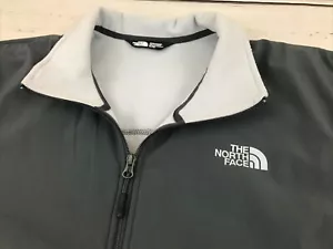 The North Face Men’s XL Full Zip Fleece Jacket Black Gray Polyester Pockets - Picture 1 of 12