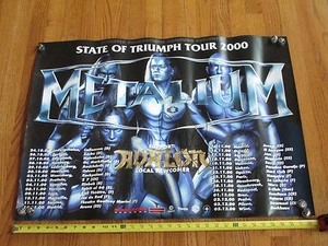 METALIUM - 23 X 32 - STATE OF TRIUMPH CONCERT POSTER - SIGNED BY JACK FROST - Imagen 1 de 4