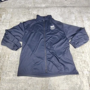 USA Olympic Committee Jacket Adult 2XL Blue Full Zip Track Sweatshirt XXL USA - Picture 1 of 9