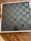 Glass Chess Set with Pieces and Board New In Box 12"