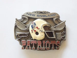 Vintage New England Patriots Belt Buckle Siskiyou Pewter 1987 - Picture 1 of 2