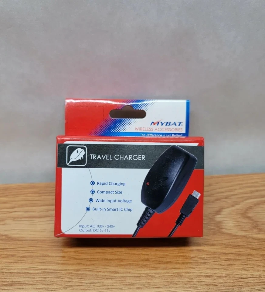 MYBAT Travel Charger (with IC chips)(MICROUSBCHAGTRA04) - Image 1 of 4