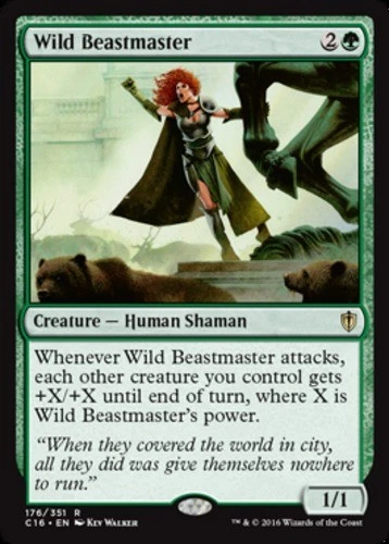 Wild Beastmaster - Commander 2016 #176/351 MTG Magic The Gathering - Image 1 of 1
