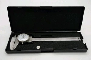 Shockproof Dial Caliper Stainless Steel 0-6" Range 0.001" Accuracy & Case - Picture 1 of 14