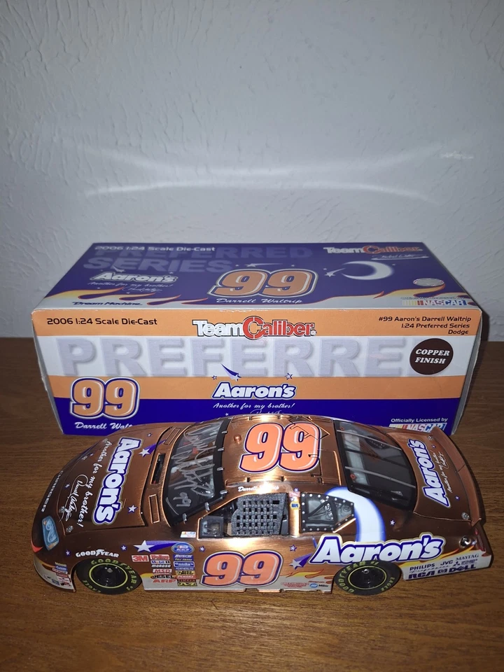 Darrell Waltrip 2006 Aaron's Dodge Медь Редкий Командный Калибр 1/24 С Подписью - Изображение 1 из 4
