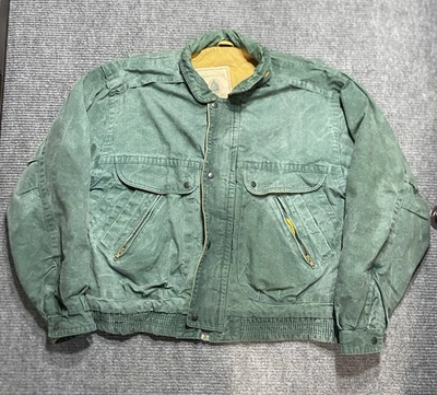 Vintage Northwest Territory Jacket Mens XL Green Faded Heavy Canvas Quilt Lined - Image 1 of 4