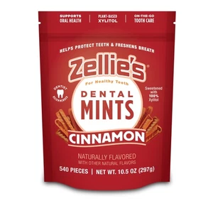 Zellie's | 100% Xylitol Cinnamon Breath Mints | No Aspartame, Gluten Free, Ve... - Picture 1 of 7