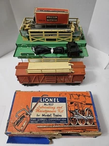 Lionel Postwar 3656 Operating Cattle Car w/ Cattle, Coral & 927 Maintenance Kit - Picture 1 of 23