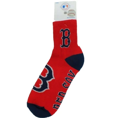 Boston Red Sox Logo Socks -1/4 Lenght - MLB Official Men Women Unisex Large 8-13 - Image 1 of 4
