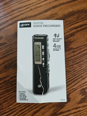 GP Digital Voice Recorder 4GB Voice-Activated Telephone Recording Kit One Touch - Image 1 of 4