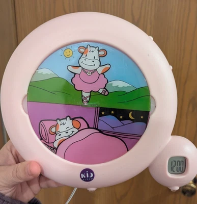 Cow Alarm Clock/Nightlight Claessen's Kids Sleep Cycle Trainer-Pink - Tested - Image 1 of 4