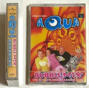 Aqua 1998 Bubble Mix Album Taiwan Edition Cassette Tape w/ Promo Insert Sealed - Picture 1 of 5