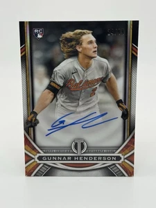 2023 Topps Tribute Gunnar Henderson Rookie Auto/99 Orioles - Imagen 1 de 3