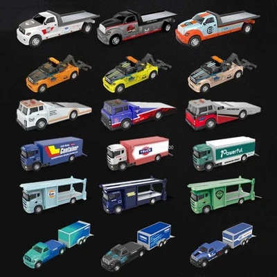 Movable Joint Alloy Trailer Model City Rescue Trailer Toy  Gifts for Kids - Image 1 of 4