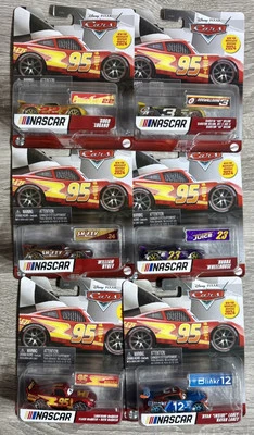 Disney Pixar CARS 2024 NASCAR Complete Set 6 Byron Blaney Dillon Logano McQueen - Image 1 of 4