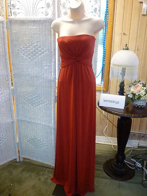 VESTIDO FORMAL A254 BCBG MAXAZRIA ACJ6M379-J66 TALLA M $239 ROJO CONCURSO GRADUACIÓN Foto 1 de 4