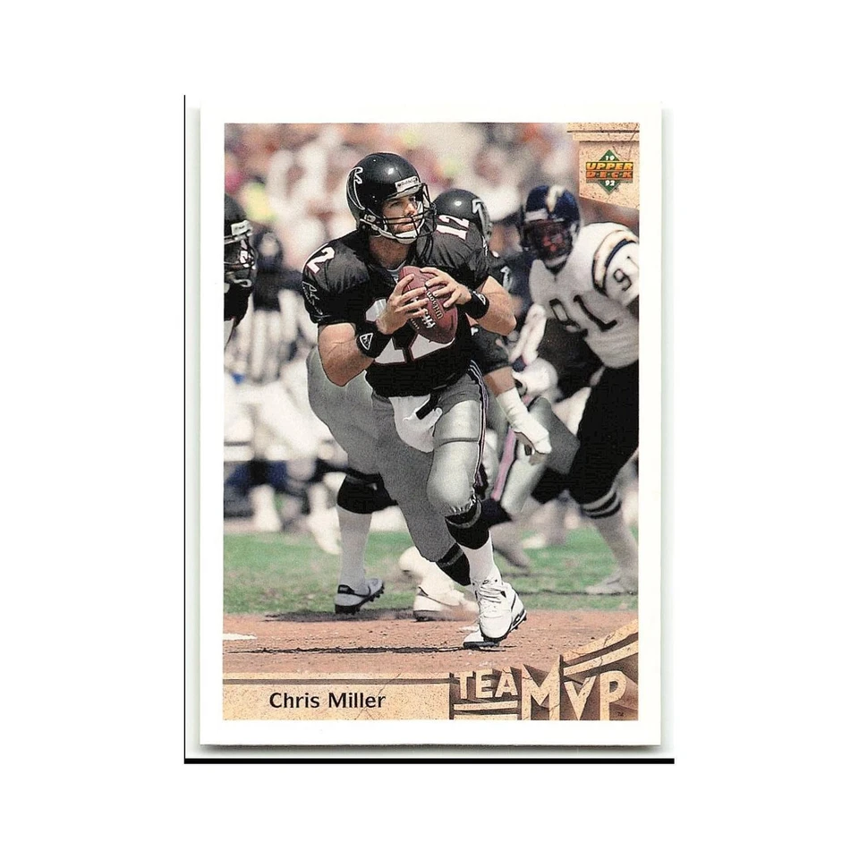 Chris Miller 1992 Upper Deck #364 Atlanta Falcons Football Card NM - Image 1 of 3