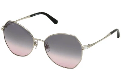 Очки солнцезащитные Swarovski SW266 SK266 16B блестящие серебристые металлическая оправа 57-17-135 SW0266  - Изображение 1 из 4