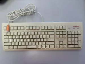 RARE VINTAGE COMPAQ KEYBOARD 247430-001 WINDOWS PS2 KEYBOARD tested - Picture 1 of 10