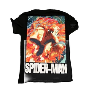 Spider-Man  T-Shirt Size S Marvel Peter Parker Men Size L Superhero Graphic Tee - Picture 1 of 8