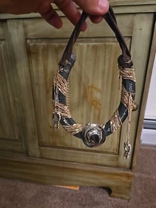 Ornate Wall Hanging Western Theme Horseshoe . Home Made - Picture 1 of 14