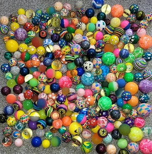 Bulk Lot of 180 Medium + Large Super Bouncy Balls Assorted High bounce Superball - Picture 1 of 2