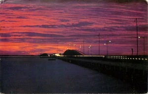 Bridge Night Scene Gandy Bridge 1974 Highway 92 Florida - Bild 1 von 2