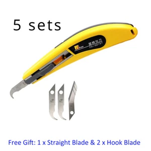 5 Sets x Acryl Schneidemesser kommt mit 4 Klingen (5 Messer + 20 Klingen) - Bild 1 von 9