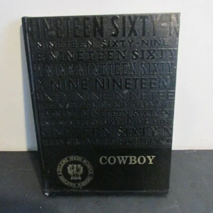 1969 ABILENE HIGH SCHOOL YEAR BOOK.  COWBOY.  Abilene, KS.  Free Shipping. - Picture 1 of 3