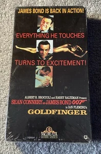 Goldfinger (VHS, 1993) James Bond Sean Connery 007 Sealed New Free Ship L14 - Picture 1 of 6