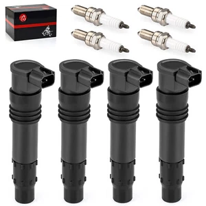 4pcs Ignition Coils & Iridium Spark Plugs For Suzuki GSX-R600 GSX-R750 GSX-R1000 - Picture 1 of 8