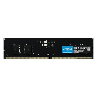Crucial RAM 8GB DDR5 4800MHz CL40 UDIMM Desktop Memory CT8G48C40U5 - Image 1 of 4