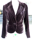 TAILORED BY NEXT CHOCOLATE BROWN VELVET LG SL SHAPED JACKET SIZE 14