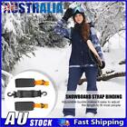 Nylon Adjustable Snowboard Straps Ski Straps Skiboard Fixed Strap (Orange) *