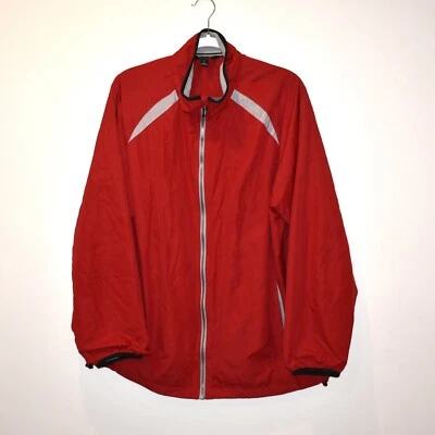 Tek Gear Red Windbreaker Jacket Mens Size Large - Image 1 of 4