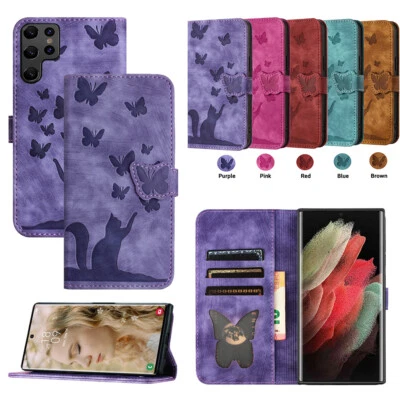 For Samsung Galaxy "S" Series Magnetic Leather Flip Stand Card Wallet Case Cover - Image 1 of 4