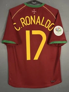 CAMISETA FUTBOL HOMBRE CRISTIANO RONALDO 17 PORTUGAL 2006/2008 TALLA S - Imagen 1 de 17
