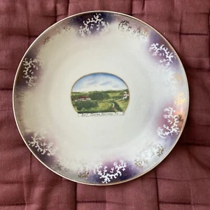 Souvenir Porcelain Plate Golf Course Hershey Park Pennsylvania, Made In Germany - Picture 1 of 6