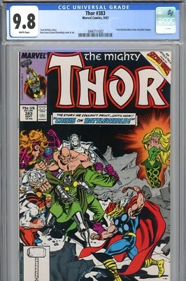 Thor #383 CGC 9.8 - Capa e história de Amora, a Feiticeira - MAIS ALTA CLASSIFICAÇÃO - Imagem 1 de 3